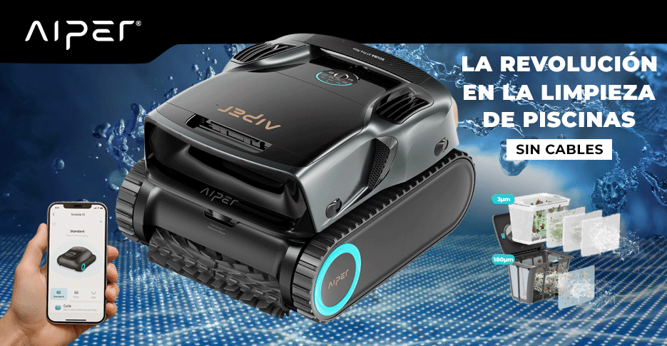Limpiafondos AIPER, robots limpiafondos sin cables